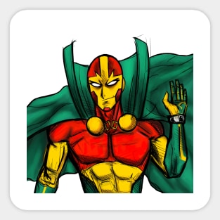 miracle man in sketch from apokolips to the world Sticker